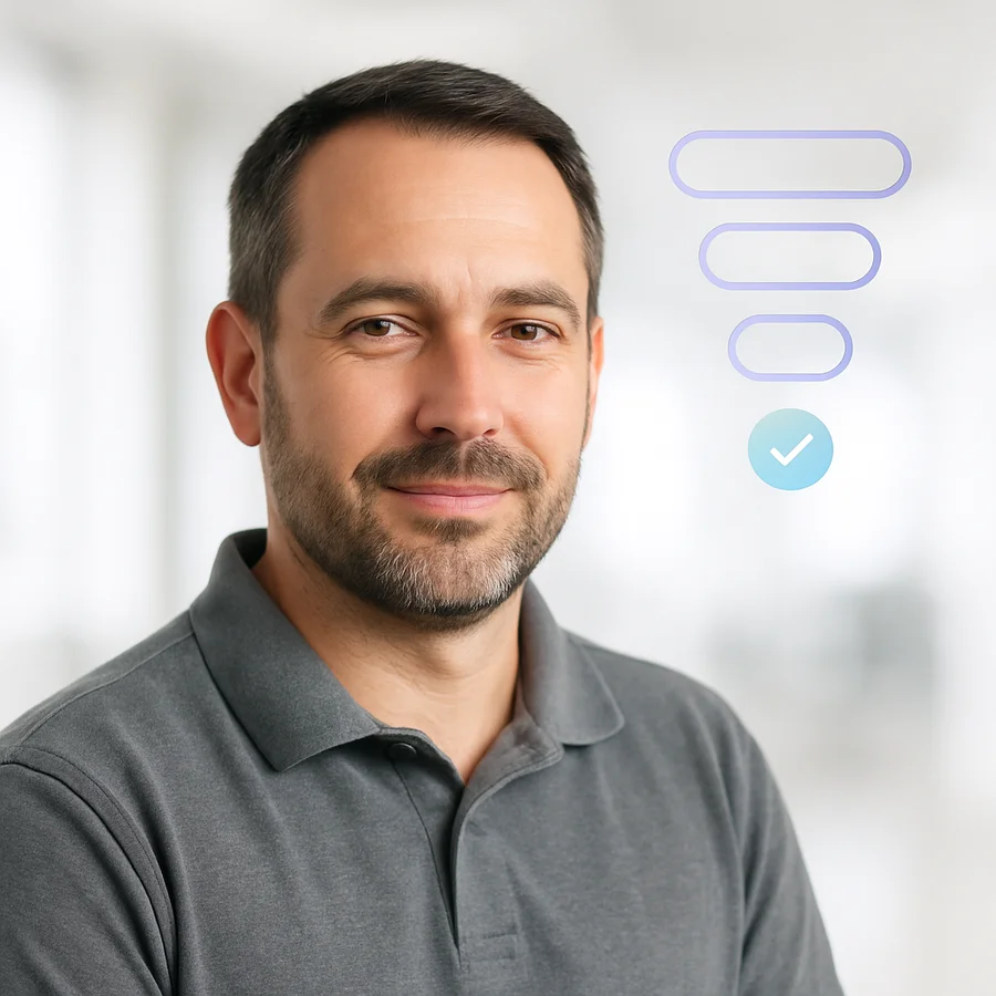 Contractor receiving estimate via email